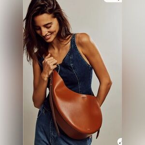 NWT Soeur Winona sling bag purse brown/ natural